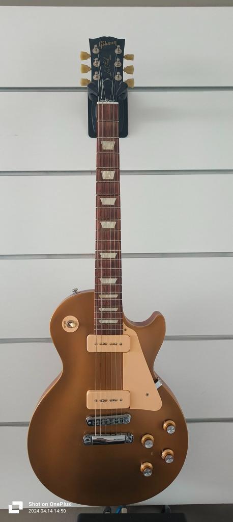 Gibson USA Les Paul 60's Tribute Worn gold top - P90, Muziek en Instrumenten, Snaarinstrumenten | Gitaren | Elektrisch, Gebruikt