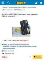 2 x Toner zwart printer Dell NIEUWSTAAT, Toner, Enlèvement ou Envoi, Neuf