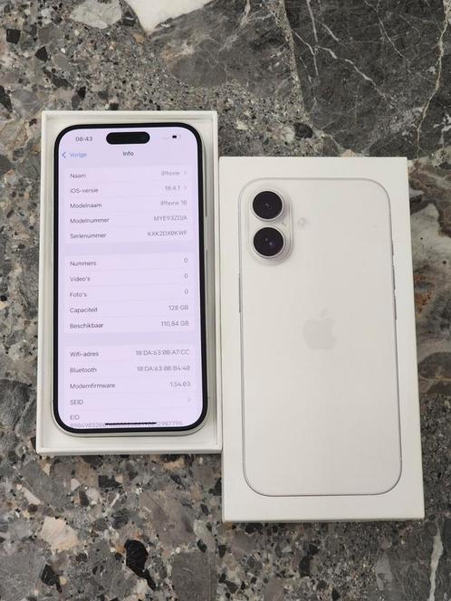 Iphone 16 128Gb, Telecommunicatie, Mobiele telefoons | Apple iPhone, Zo goed als nieuw, iPhone XS, Ophalen