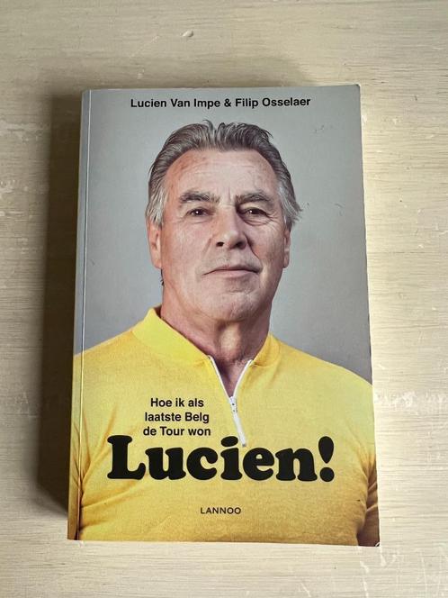 Lucien! Hoe ik als laatste Belg de Tour won., Boeken, Sportboeken, Gelezen, Lopen en Fietsen, Ophalen of Verzenden