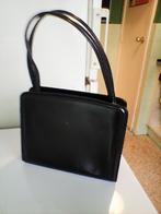 60's Handtas Zwart Leer AFHALING LEES BESCHRIJVING, Handtassen en Accessoires, Tassen | Damestassen, Ophalen, Gebruikt, Zwart