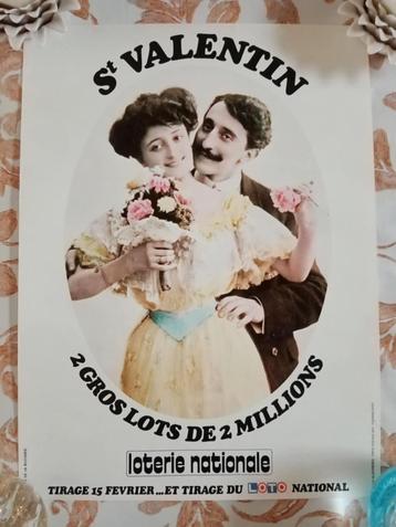 Affiche Loterie nationale Saint Valentin beschikbaar voor biedingen