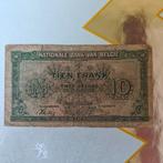 Bankbiljet 10 frank 1943, Ophalen, Los biljet