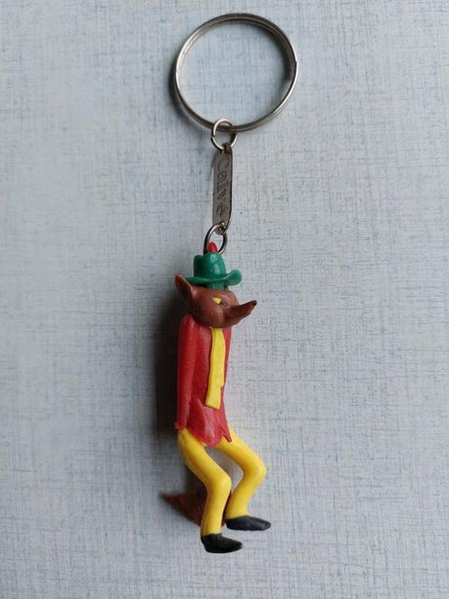 Sleutelhanger met vos van Grand-Coquin (Pinocchio), Verzamelen, Sleutelhangers, Zo goed als nieuw, Ophalen of Verzenden