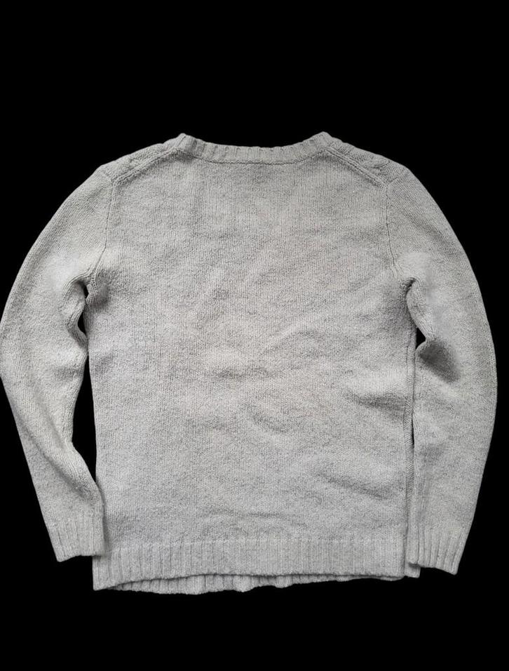 Tommy Hilfiger damestrui — beige/wit kabelbreisel, Kleding | Dames, Truien en Vesten, Zo goed als nieuw, Maat 38/40 (M), Wit, Ophalen of Verzenden