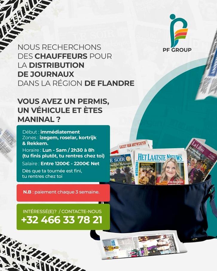 Des chauffeurs pour distribution journaux, Offres d'emploi, Emplois | Services aux entreprises, Premier Emploi, Autres formes