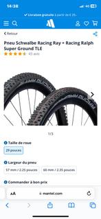 2 Pneus vtt schwalbe 29x2.25 tubless, Vélos & Vélomoteurs, Vélos Pièces