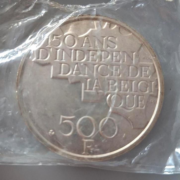500 F - Belgique 1830 1980, Postzegels en Munten, Munten | Europa | Niet-Euromunten, Losse munt, België, Zilver, Ophalen of Verzenden