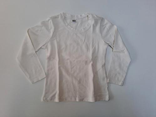 Mt 98-104 Witte T-shirt lange mouwen, Kinderen en Baby's, Kinderkleding | Maat 98, Gebruikt, Jongen of Meisje, Shirt of Longsleeve