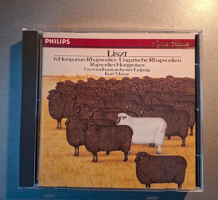 Cd. Liszt. 6 Hungarian Rhapsodies. (Philips,  Masur)., Cd's en Dvd's, Cd's | Klassiek, Ophalen of Verzenden