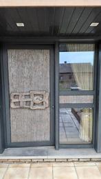 Pvc voor deur met spiegels dubbel glas, Doe-het-zelf en Bouw, Ophalen, Gebruikt, Glas