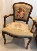 Antiek Louis XV french tapestry stijl armstoel, Ophalen