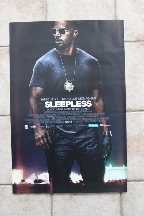 filmaffiche Sleepless Jamie Foxx filmposter, Collections, Posters & Affiches, Comme neuf, Cinéma et TV, A1 jusqu'à A3, Rectangulaire vertical