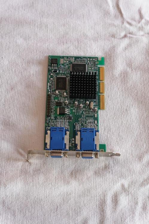Matrox G450 DualHead B-Ware/B-Stock G45+MDHA16D/OEM 2x VGA A, Computers en Software, Videokaarten, Zo goed als nieuw, Matrox, AGP