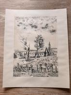 WILLIQUET M / Vlaams landschap / Pentekening op papier, Enlèvement