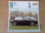 TVR - Edito Service steekkaarten auto bouwperiode 1959-1992, Verzamelen, Auto's, Ophalen of Verzenden, Zo goed als nieuw