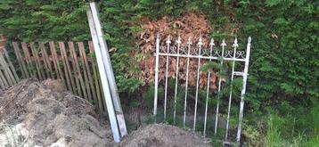 verzinkt stalen poortje, Tuin en Terras, Tuinpoorten, Ophalen, Gebruikt, 100 tot 150 cm, Draaipoort