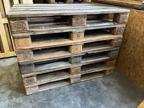 Europalletten 6st, Doe-het-zelf en Bouw, Hout en Planken, Gebruikt, Overige typen, Ophalen