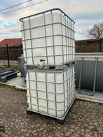 2 ibc vaten met ijzeren pallet, Ophalen, Zo goed als nieuw