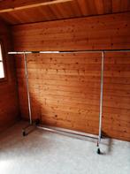 Kledingrek (chrome) met wielen en rem (2 stuks beschikbaar), Huis en Inrichting, Woonaccessoires | Kapstokken, Ophalen, 200 cm of meer