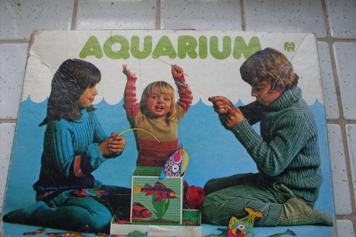Aquariumvisspel uit de jaren 70 Jumbo, Hobby en Vrije tijd, Gezelschapsspellen | Bordspellen, Gebruikt, Drie of vier spelers, Ophalen