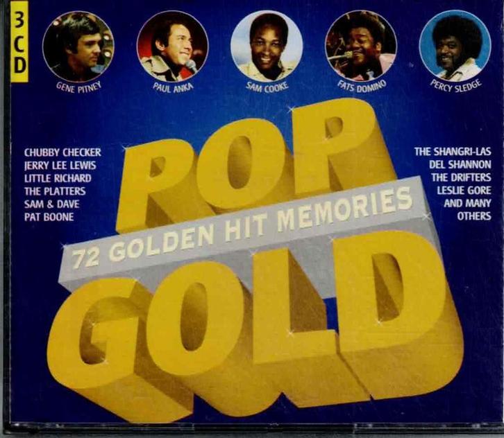 3  x cd   /   pop gold  72 golden hits memories, Cd's en Dvd's, Cd's | Overige Cd's, Ophalen of Verzenden