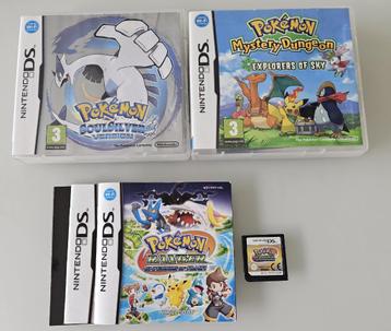 3 Nintendo DS games Pokémon  beschikbaar voor biedingen