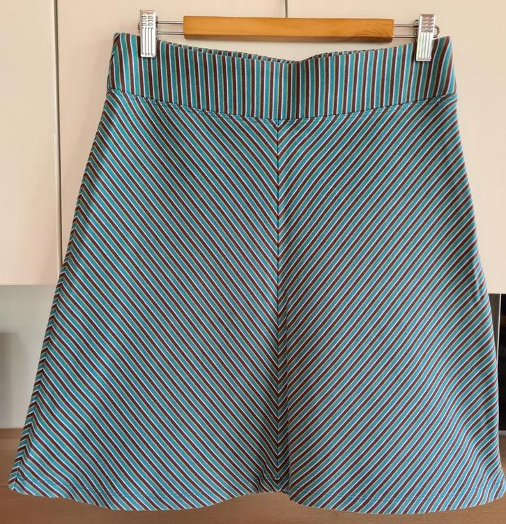 Rok 'Wow To Go' (maat: M), Kleding | Dames, Rokken, Gedragen, Maat 38/40 (M), Blauw, Knielengte, Ophalen of Verzenden