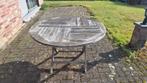 Tuintafel 120 cm plooibaar uit teak, Tuin en Terras, Ophalen, Zo goed als nieuw
