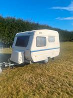 Keuringsvrije caravan + voortent + luifel, Caravans en Kamperen, Caravans, Vast bed, Particulier, Luifel, Predom