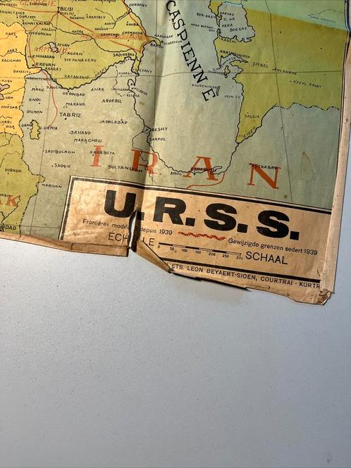 Carte ancienne URSS 1939, Livres, Livres Autre