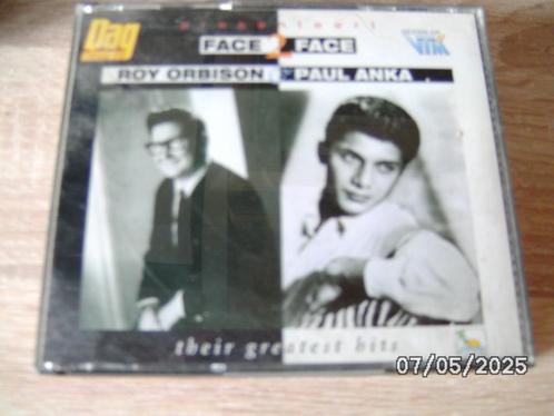 Een dubbelle CD "Face 2 face" van Roy Orbison en Paul Anka, Cd's en Dvd's, Cd's | Pop, Zo goed als nieuw, 1960 tot 1980, Verzenden