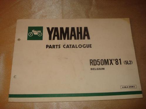 YAMAHA RD50MX '81 Ancien Catalogue des Pièces Détachées, Motos, Modes d'emploi & Notices d'utilisation, Yamaha, Enlèvement ou Envoi