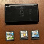Nintendo ds lite topstaat 3 games, Zwart, Zo goed als nieuw, DS Lite, Ophalen