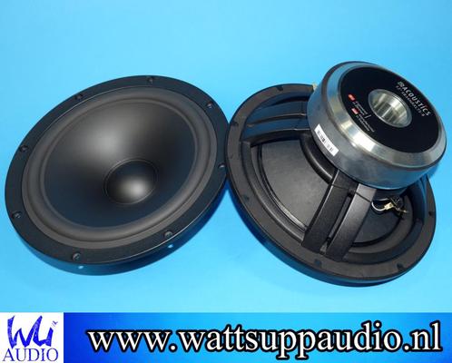 SB Acoustics SB34NRXL75-8 Woofer ( pair ) 12 inch speakers, Audio, Tv en Foto, Luidsprekerboxen, Gebruikt, Front, Rear of Stereo speakers