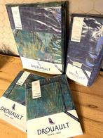 DROUAULT nieuw prachtig luxe bedlinnen 2p percale katoen, Blauw, Dekbedovertrek, Ophalen of Verzenden, Nieuw