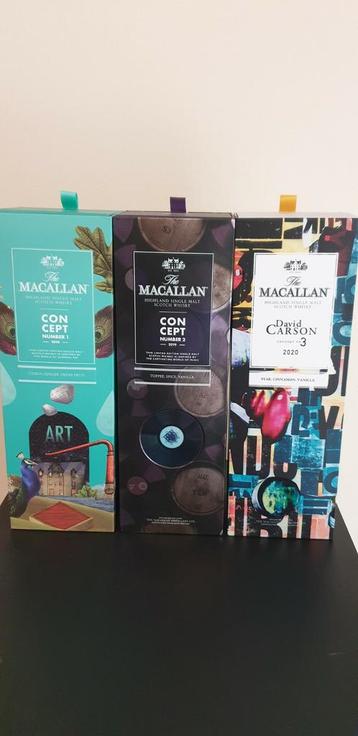 Whisky Macallan Concept 1, 2 et 3, Enlèvement ou Envoi, Comme neuf