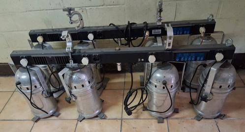 2 4bar Dmx met Par64 long silver 1000W + reserve lampen, Muziek en Instrumenten, Licht en Laser, Gebruikt, Licht, Kleur, Ophalen
