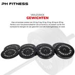 PH Fitness Bumper Plates 5KG Set – Rubber Schijven 50mm (2x), Ophalen of Verzenden, Nieuw, Overige typen