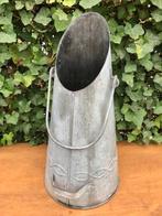 Brocante zinken kolenkit, Antiek en Kunst, Curiosa en Brocante, Ophalen of Verzenden