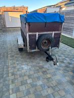 Enkelas aanhangwagen met afdekzeil – 750kg, Auto diversen, Ophalen, Gebruikt