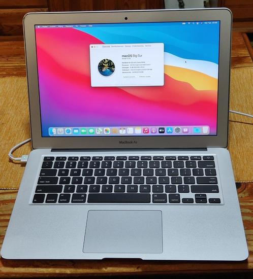 macbook air a1466  core i5  8 Gb ram  128 Gb ssd BIG SUR, Computers en Software, Apple Macbooks, Gebruikt, MacBook Air, 13 inch