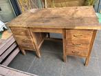 Bureau werktafel in eik, Huis en Inrichting, Ophalen, Gebruikt