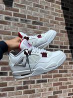 Air Jordan 4 Retro “Metallic Red”, Wit, Nieuw, Ophalen of Verzenden, Sneakers