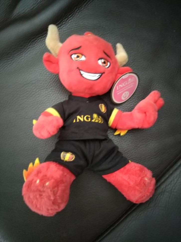 rode duivel mascotte, Verzamelen, Sportartikelen en Voetbal, Nieuw, Beeldje of Poppetje, Ophalen