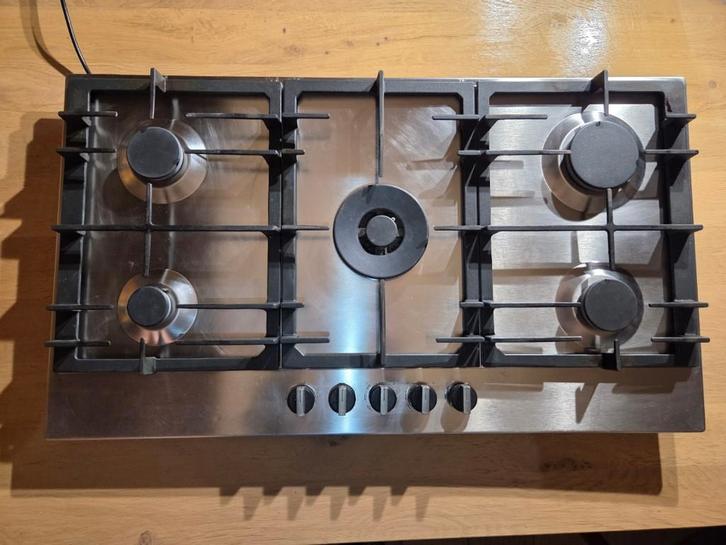Taque de cuisson au gaz Bosch PCR 9A5B 90 - 5 becs, Elektronische apparatuur, Kookplaten, Gebruikt, Inbouw, Gas, 5 kookzones of meer