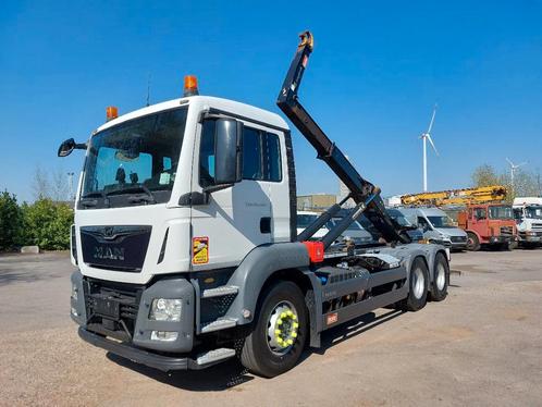 MAN TGS 28.460 6x2 BL + Marrel 20T + lift-axl (bj 2018), Auto's, Vrachtwagens, Bedrijf, Te koop, ABS, Achteruitrijcamera, Airconditioning