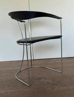 lederen met chrome buisframe stoelen (6stuks), Huis en Inrichting, Stoelen, Ophalen, Zo goed als nieuw