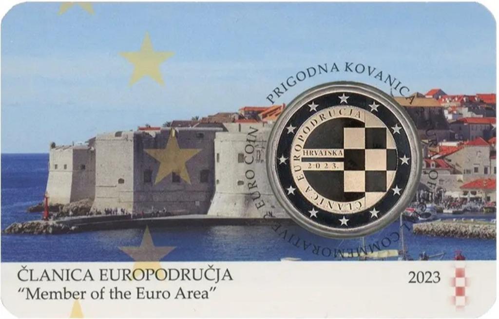 2 euro Kroatië 2023 invoering euro 1 januari 2023  coincard, Ophalen of Verzenden, 2 euro