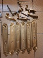 Poignées de porte rustiques jaunes en cuivre, Bricolage & Construction, Enlèvement, Comme neuf